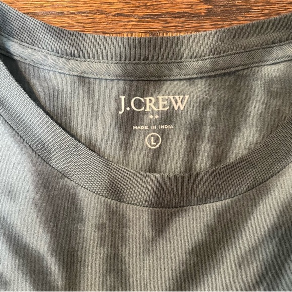 2 J. Crew T-Shirts Bundle Men’s Large Naval Stripe and Green Tie-dye EUC - Picture 3 of 7